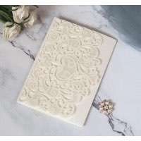 Ivory Invitation Card Marriage Invitation With Envelope Beautiful Holiday Greeting Card